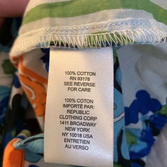 INDUSTRY Colorful Cotton Blouse Size Small - Picture 4 of 4